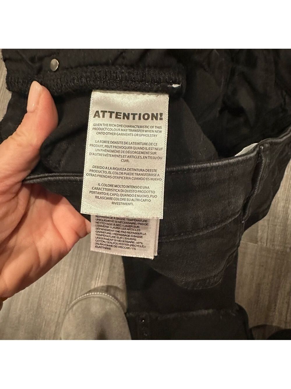Joseph Ribkoff Black Jeans – Size 10 – Crystal Embellished Back Pocket - Picture 5 of 7
